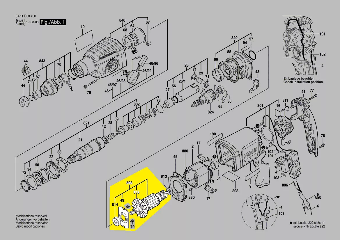 Induit réf. 1 617 000 524 Bosch